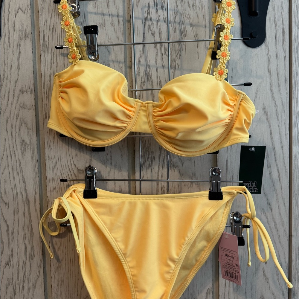BRAND NEW Yellow Floral Bikini Set